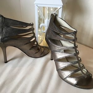 Michael Kors Metallic High Heel Gladiator Size 9